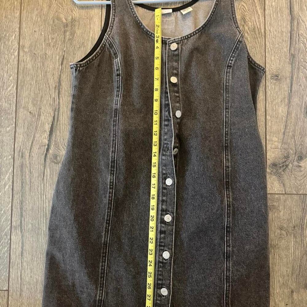 Levis black denim button up